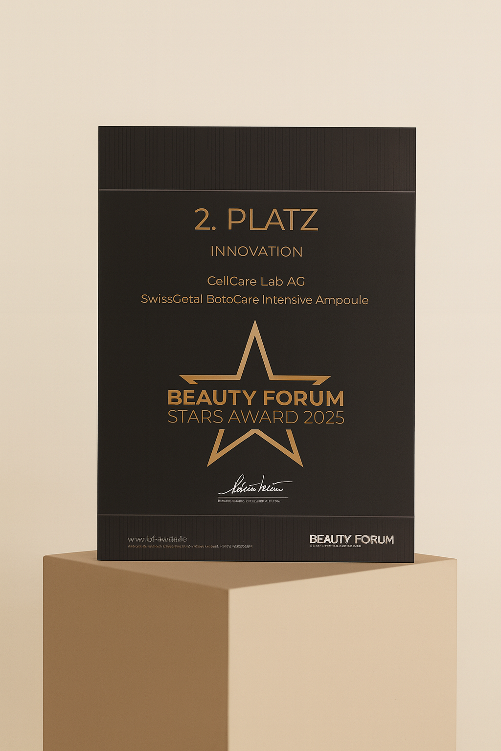 SwissGetal BotoCare Intensive Ampoule – Ausgezeichnet als Innovation beim Beauty Forum Stars Award 2025